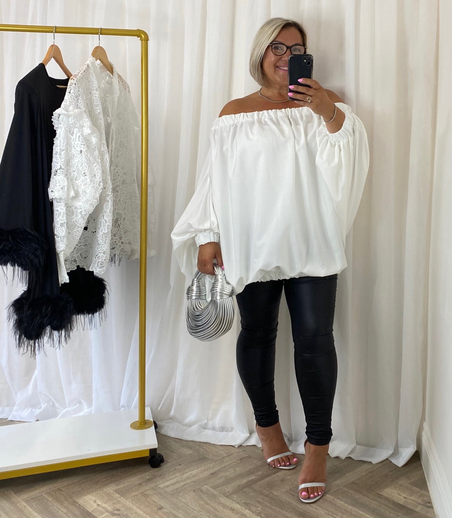 Oversize Top In White