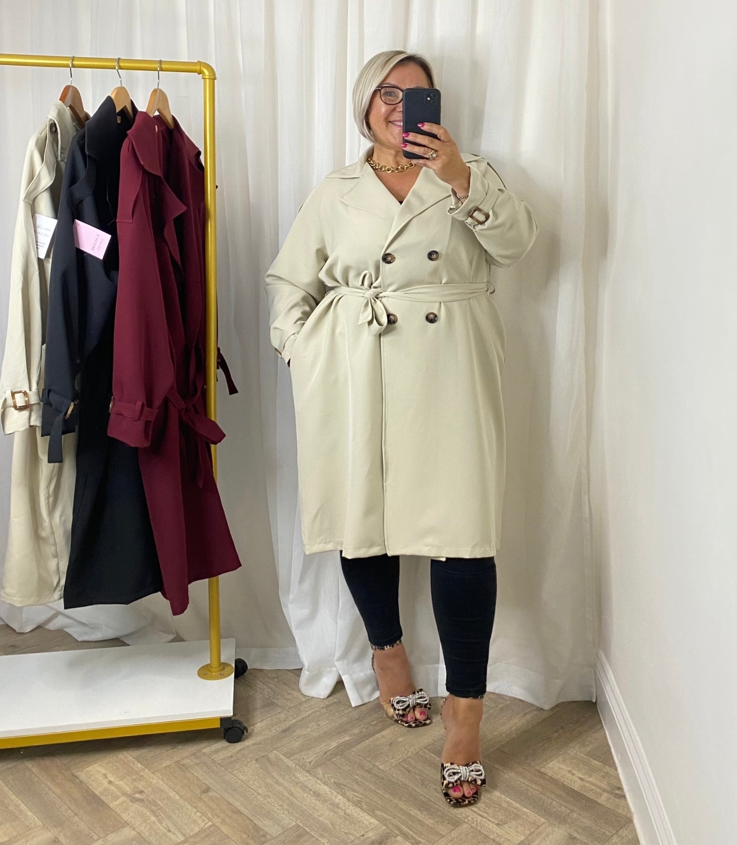 Cream Tench Coat