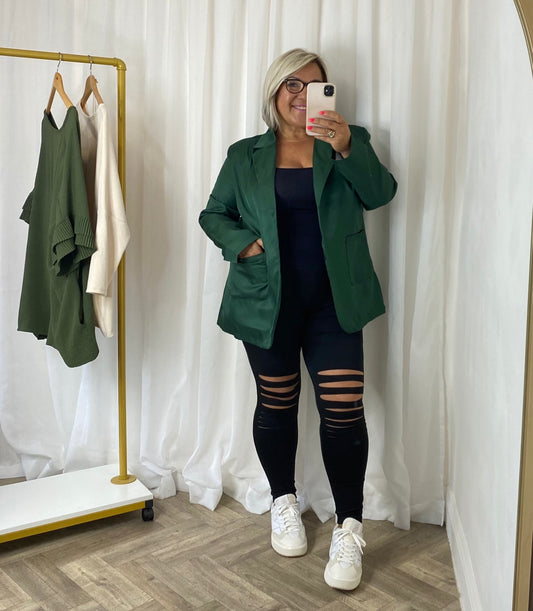 Bottle Green Light Weight Blazer