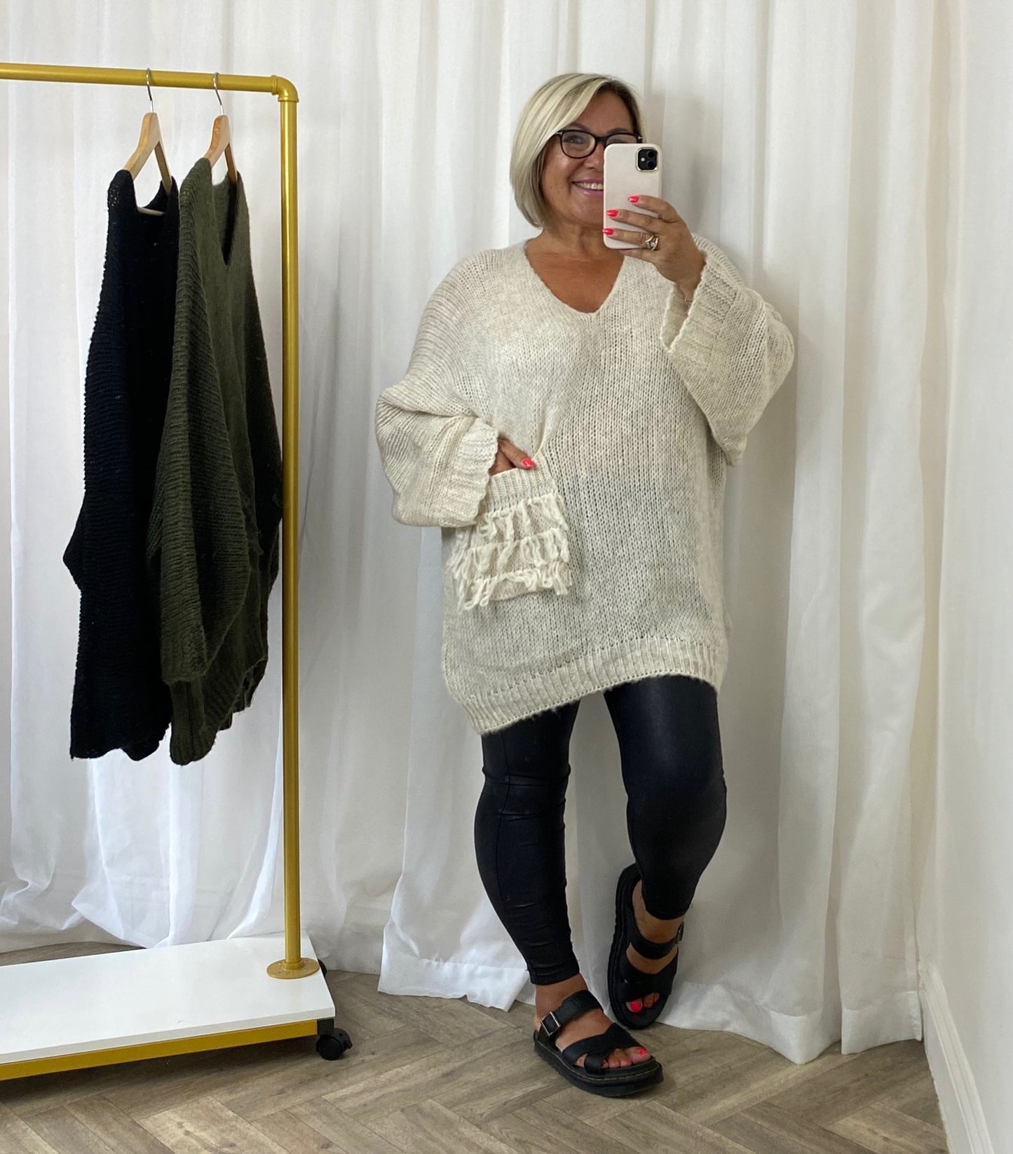 Chunky Knit Cream Jumper